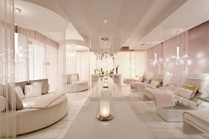 The lounge at Ritz-Carlton Spa, Los Angeles