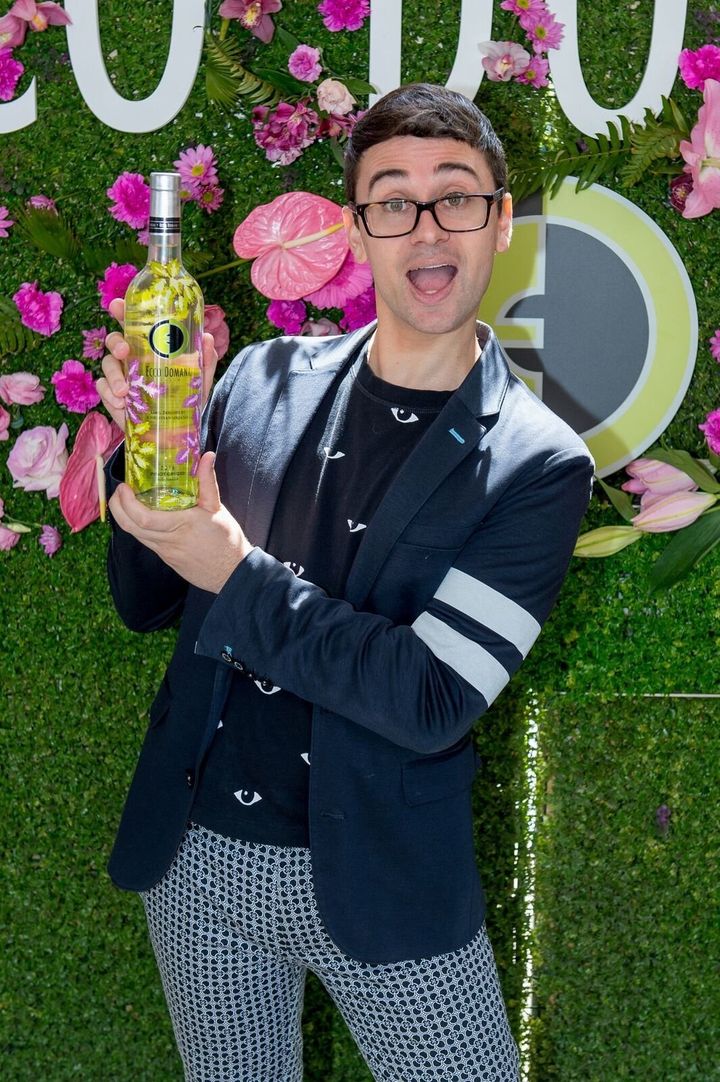Designer Christian Siriano said his new Ecco Domani Pinot Grigio design was inspired by Palm Springs in the 1960s. 