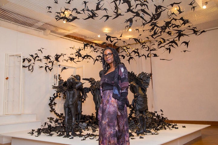 <p>Peju Alatise with Flying Girls.</p>