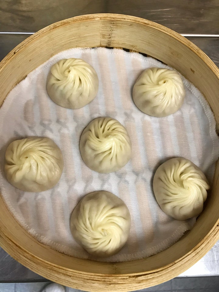 One order of Din Tai Fung's xiaolongbao.