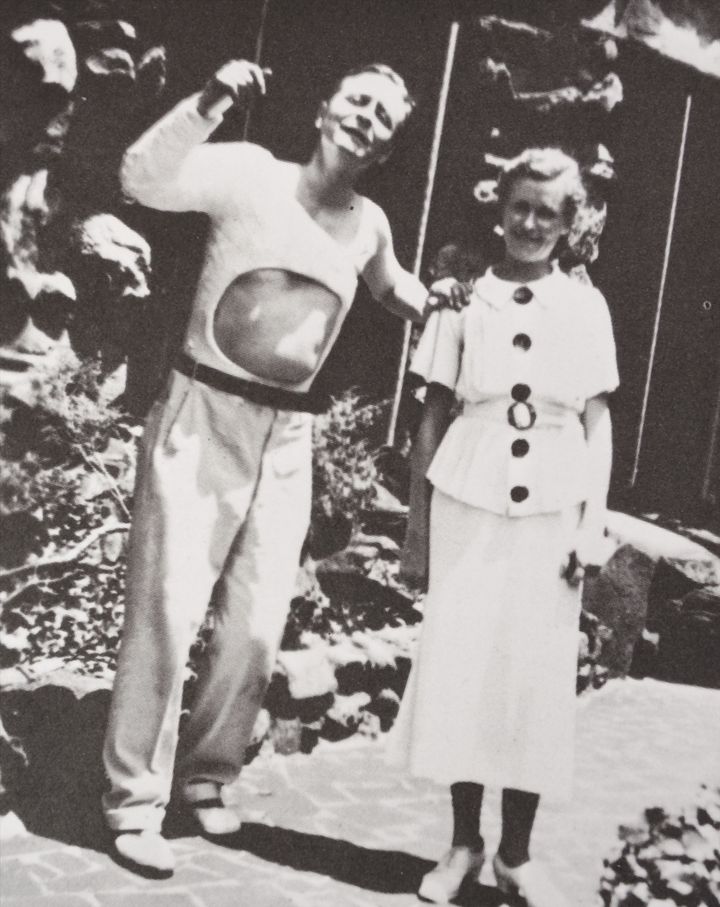 <p><em>F. Scott Fitzgerald and his nurse, 1936</em></p>