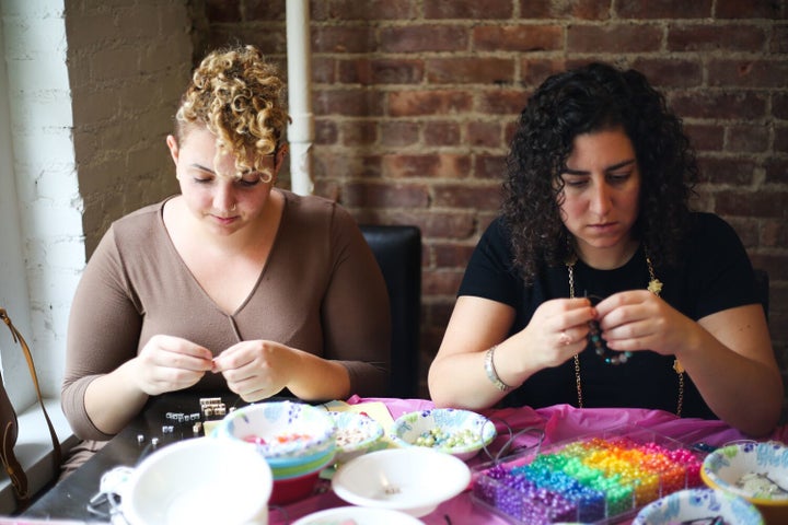 <p>Poets Maya Osborne & Caroline Rothstein</p>