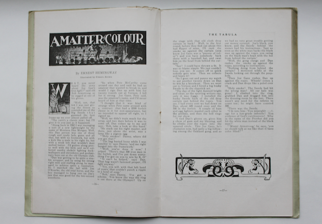 <p>Hemingway’s early fiction.</p>
