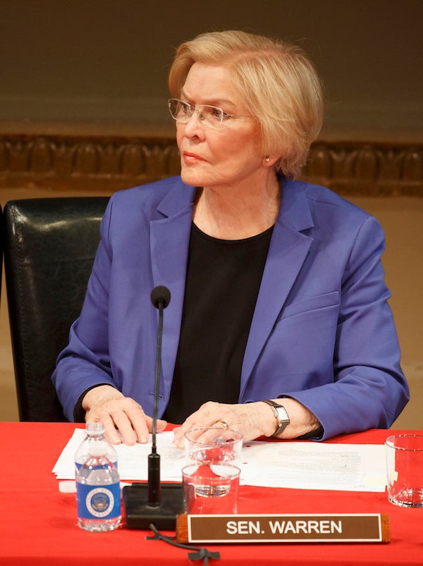 <p>Ellen Burstyn as Sen. Elizabeth Warren in “All The President’s Men”</p>