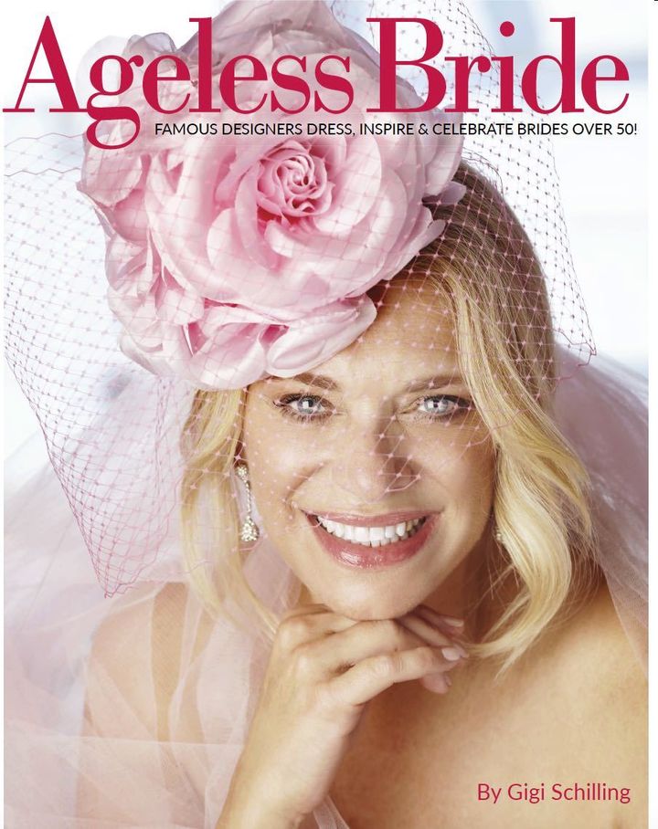 <p>Gigi Schilling wrote <em>Ageless Bride</em> to inspire brides who are over 50. Her fascinator (or headpiece) was custom designed by Ellen Christine who has created pieces worn by Gwyneth Paltrow, Lady Gaga, Sarah Jessica Parker and countless others.</p>