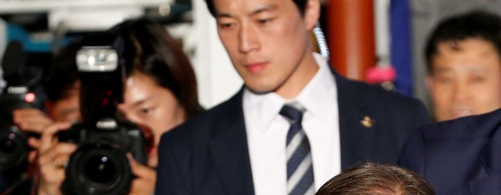 Bodyguard Choi Young-jae unwittingly stole the show from the new South Korean President Moon Jae-in.