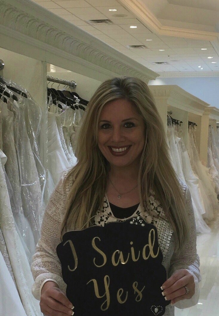 Dress fitting fun at Castle Couture!