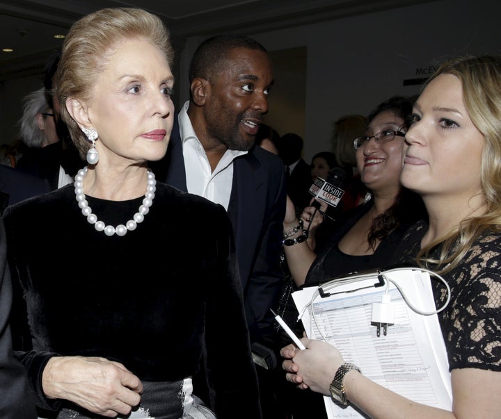 Carolina Herrera arrives foran event in Washington, D.C., in 2015.