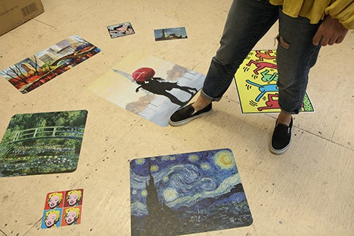 <strong>Art underfoot.</strong>