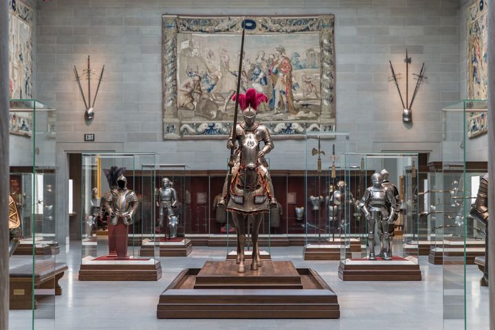 Installation photo of the Cleveland Museum of Art’s Armor Court. Photo by David Brichford, courtesy of the Cleveland Museum of Art. 