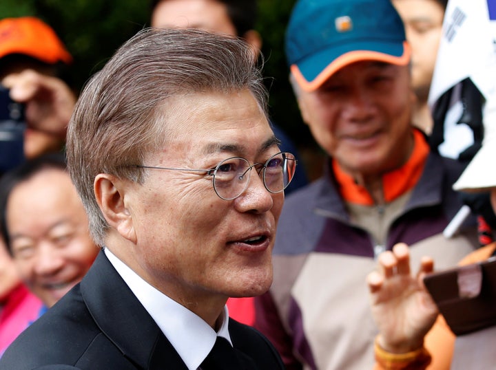 South Korea's President Moon is no less committed to pursuing peace through talks than Trump is busy countering North Ko