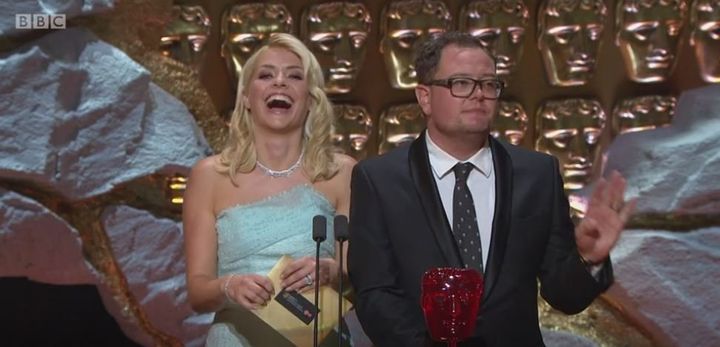 Holly Willoughby and Alan Carr at the TV Baftas