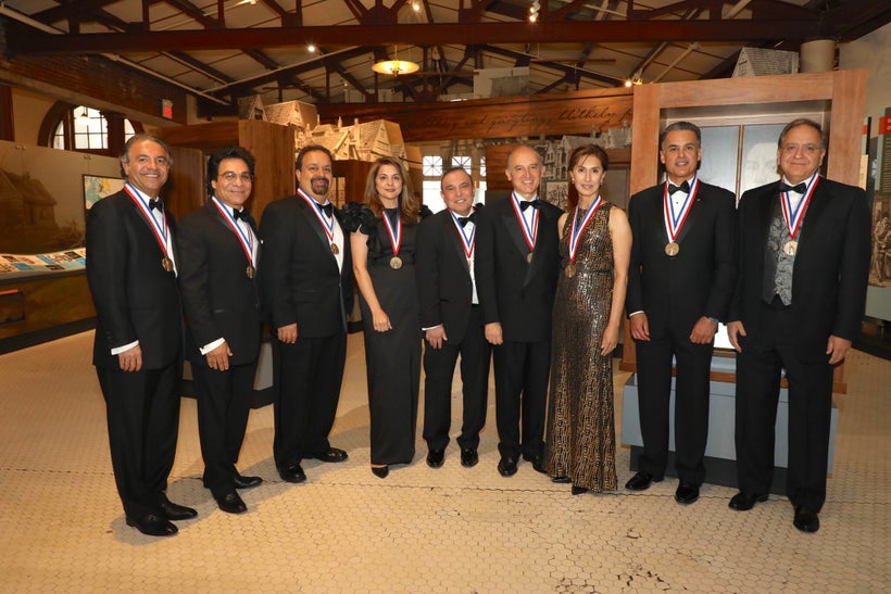 Iranian-American medalists (from left to right) Dr. Shaheen Tedjarati, Andy Madadian, Mohammad Farzaneh, Iran Davar Ardalan (