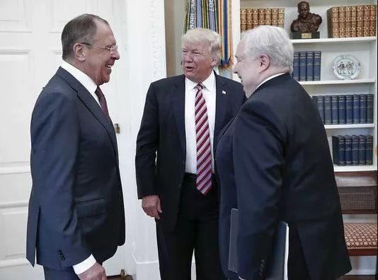 Trump meets with Russian friends in the U.S. White House. Sad!