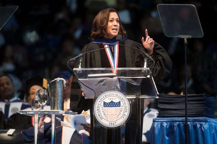 Sen. Kamala D. Harris (D-Ca.) gave the convocation oration for the 2017 Howard University Commencement Ceremony in Washington, D.C., on May 13.