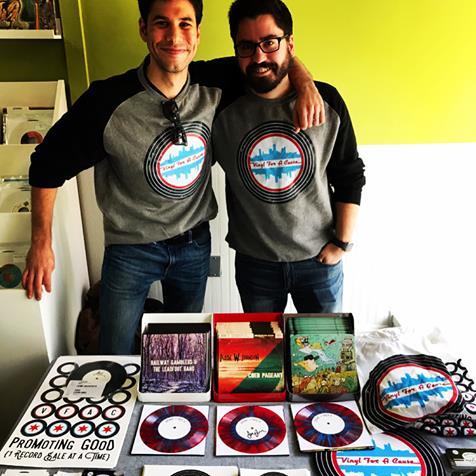 Adam Victorn and Charlie Greengoss - co-founders of Vinyl For a Cause