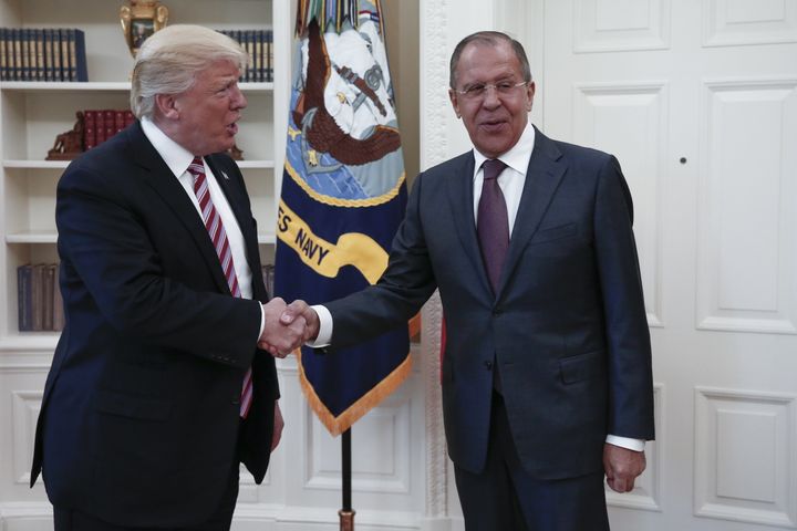 President Donald Trump met with Russian Foreign Minister Sergei Lavrov in a meeting covered by a photographer working for Russian state media. 