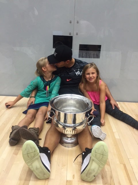 <em>Kane and daughters Kendall and Kennedy.</em>