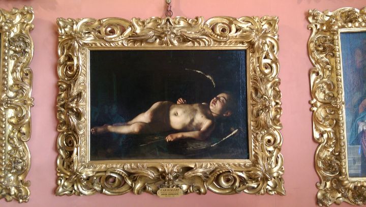 <p>Caravaggio in the Piti Palace: "Sleeping Cupid"</p>