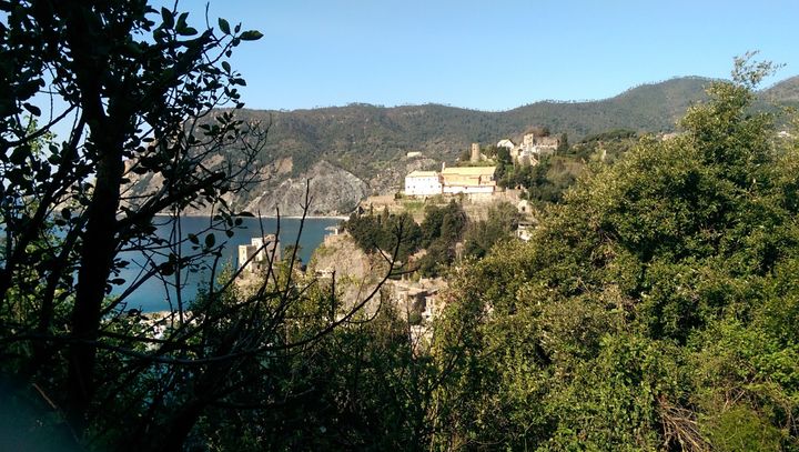 Looking back at Monterosso from the trail to Vernazza