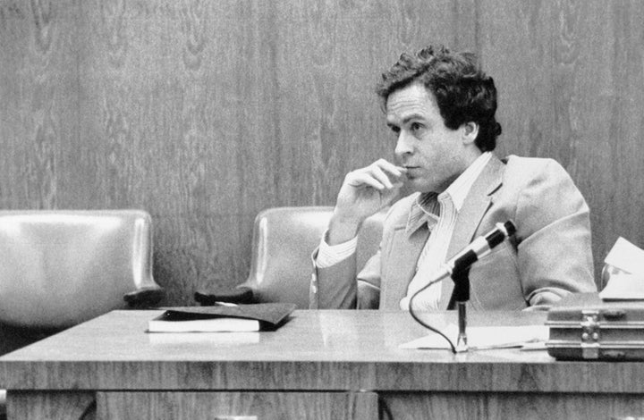 Ted Bundy, on trial for the murder of a 12-year-old girl, in 1979.