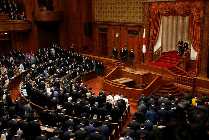 Constitutional revisions would need to pass by a two-thirds majority in both houses of the Japanese parliament.
