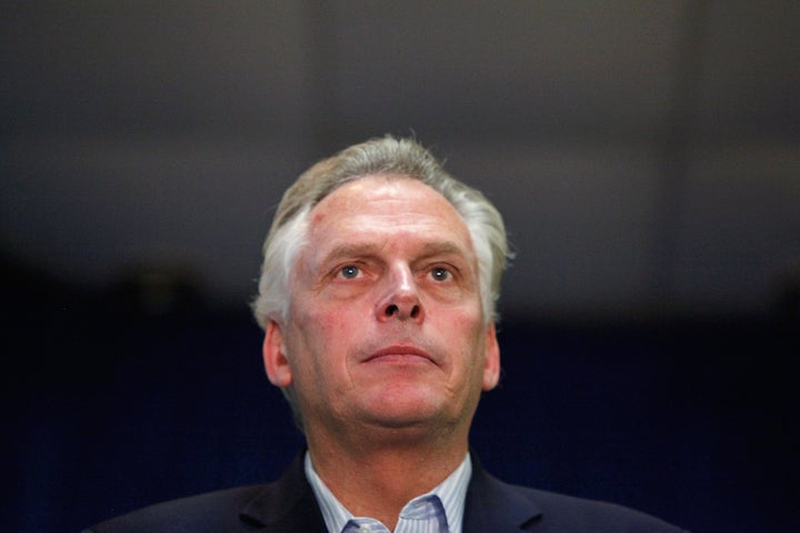 The term limit for Virginia Gov. Terry McAuliffe (D) is up, so he will not run for reelection in November.