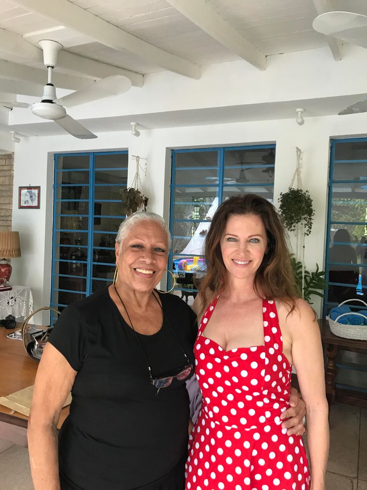 <p>Miriam and author Leslie Zemeckis in Havana</p>