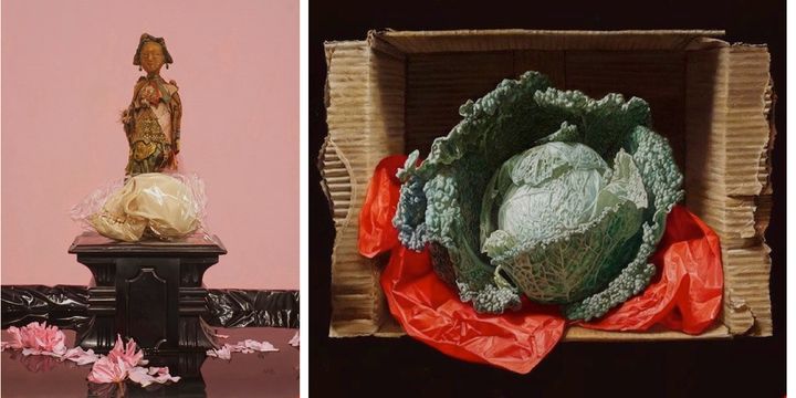 Reflection by Mattehw Bober, and Savoy Cabbage in a Box by Bruno Di Maio