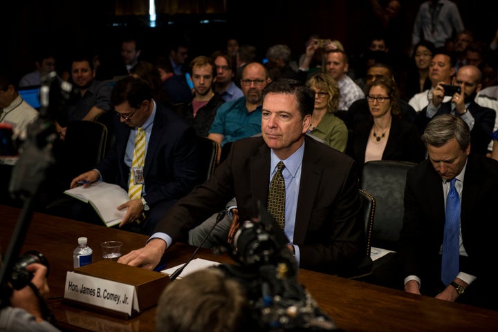 James Comey testifies before Congress in hearings into Trump campaign associates and their relationship with Russia.