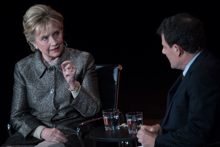 <p>Hillary Clinton speaks to the New York Times in April 2017 about the reasons for her loss in the 2016 presidential election. </p>