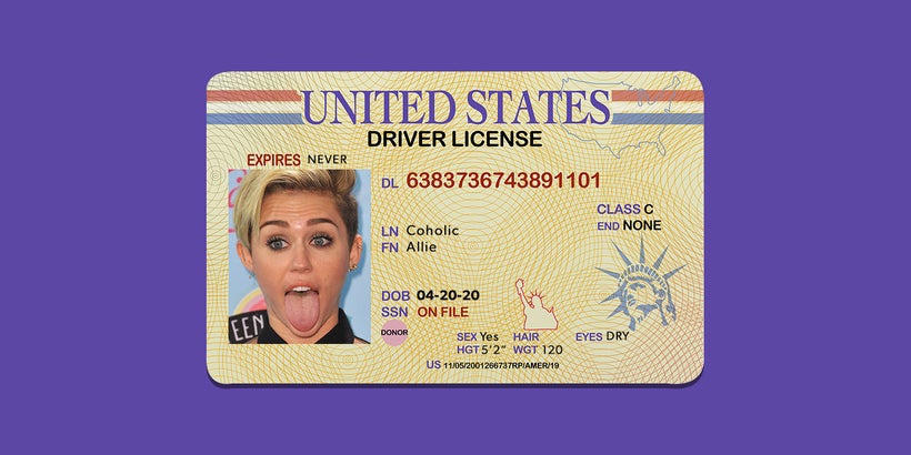 Fake id drivers license template download