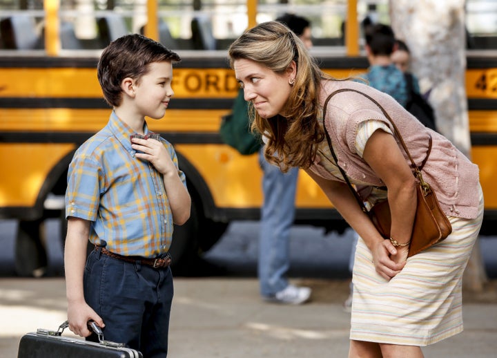 Zoe Perry playing Sheldon's mom.