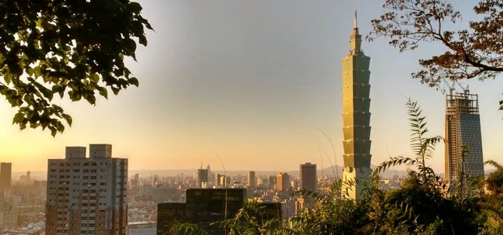 Taipei 101 at sunset