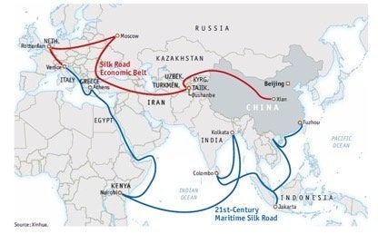 China&rsquo;s One Belt, One Road initiative links up land and maritime trade routes.