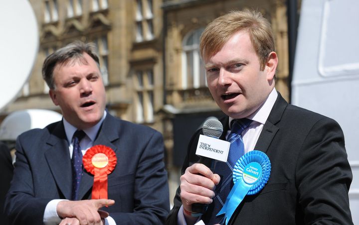 Tony Homewood is election agent for Antony Calvert (pictured right, with Ed Balls in 2010)