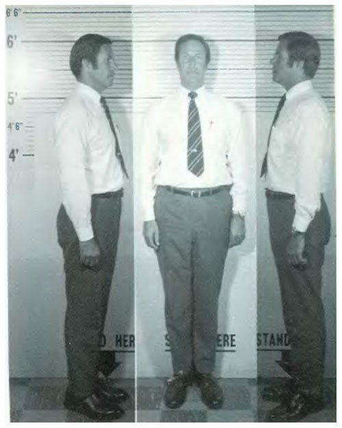 Nixon's Chief of Staff, H. R. Haldeman, mug shot, 1973