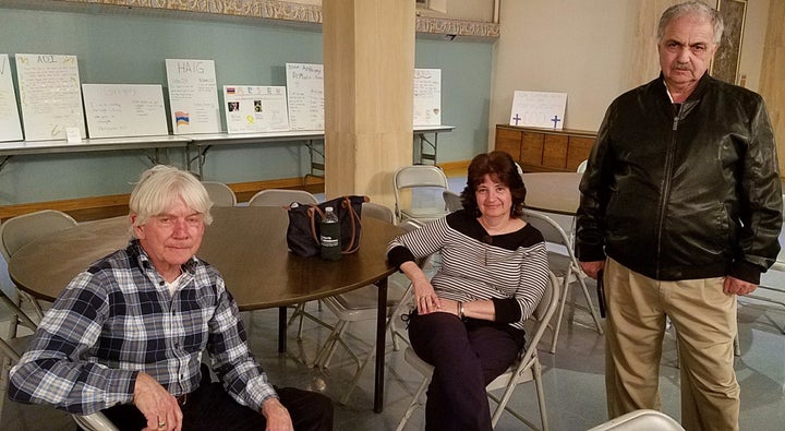 Attendees (l to r) David Mullen, Linda Hagopian, and Russ Arico.