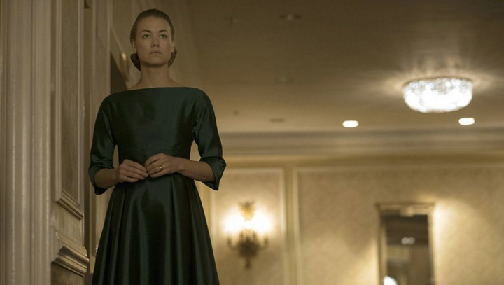 Yvonne Strahovski in "The Handmaid's Tale."