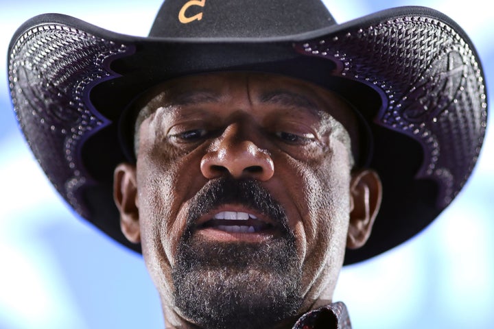 Milwaukee County Sheriff David Clarke was a booster of President Donald Trump during the 2016 campaign.