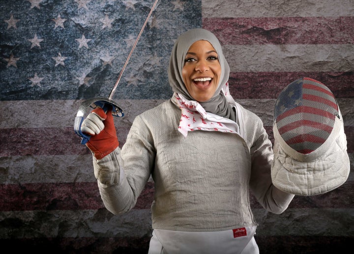 Ibtihaj Muhammad is an African American fencer and Olympian. She is the first Muslim American woman to compete in the 2016 Olympics while wearing the hijab and the first Muslim-American woman to win a medal at the Olympics. 