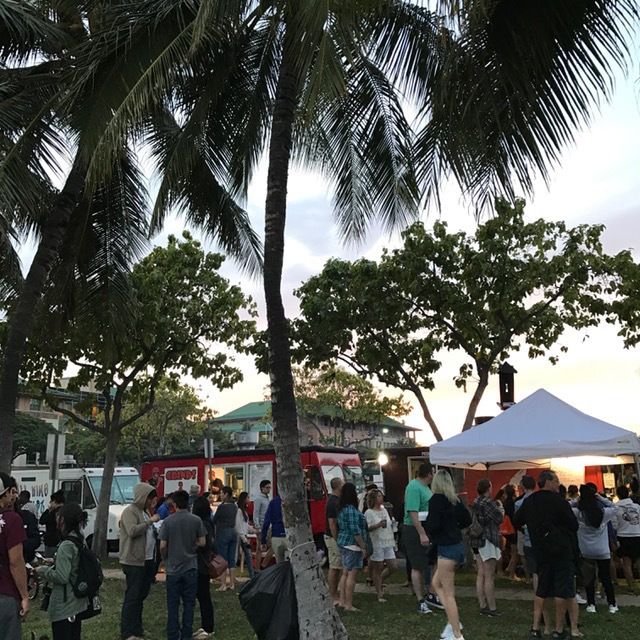 Locals and tourists get in on the action at Eat The Street on the last Friday of the month.