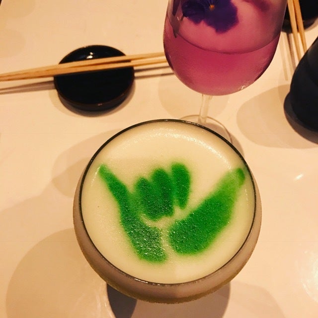 A gorgeous cocktail at STRIPSTEAK Waikiki. Aloha, Honolulu, until we meet again.