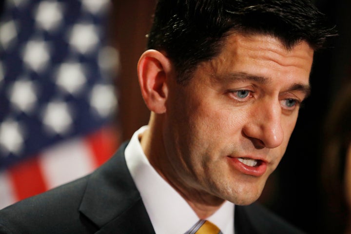 House Speaker Paul Ryan speaks to reporters today about the Donald Trump-James Comey controversy