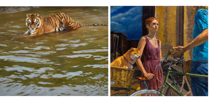 <p><em>Self Reflections</em> by Kyle Sims, <em>The Argument</em> by Michele Del Campo</p>