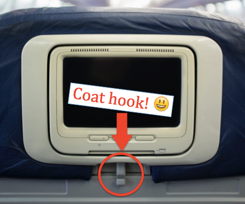 Airhook Cup Holder and Device Mount Hooks Onto Your Airplane Tray