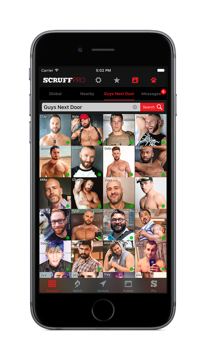 The Scruff grid