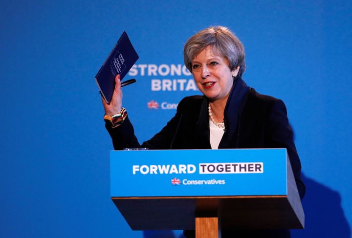 Theresa May launched the Tory Party manifesto on Thursday