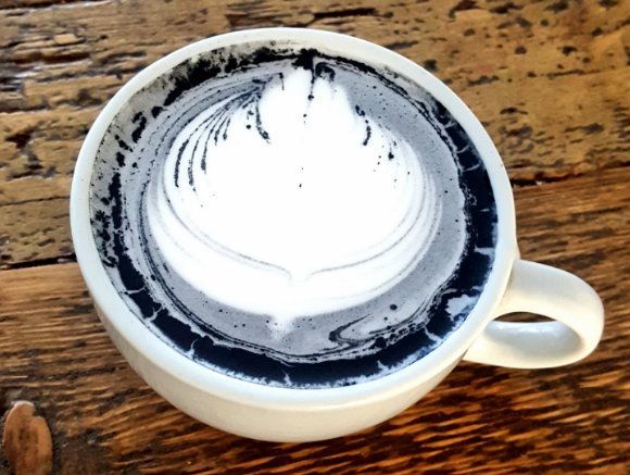 Charcoal latte