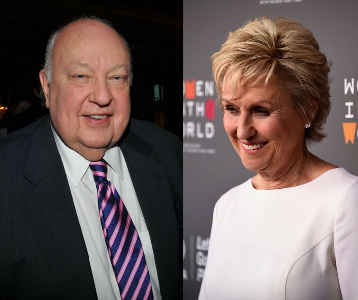Roger Ailes and Tina Brown 